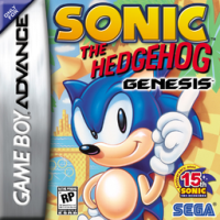Sonic The Hedgehog Genesis GameBoy Advance  box art